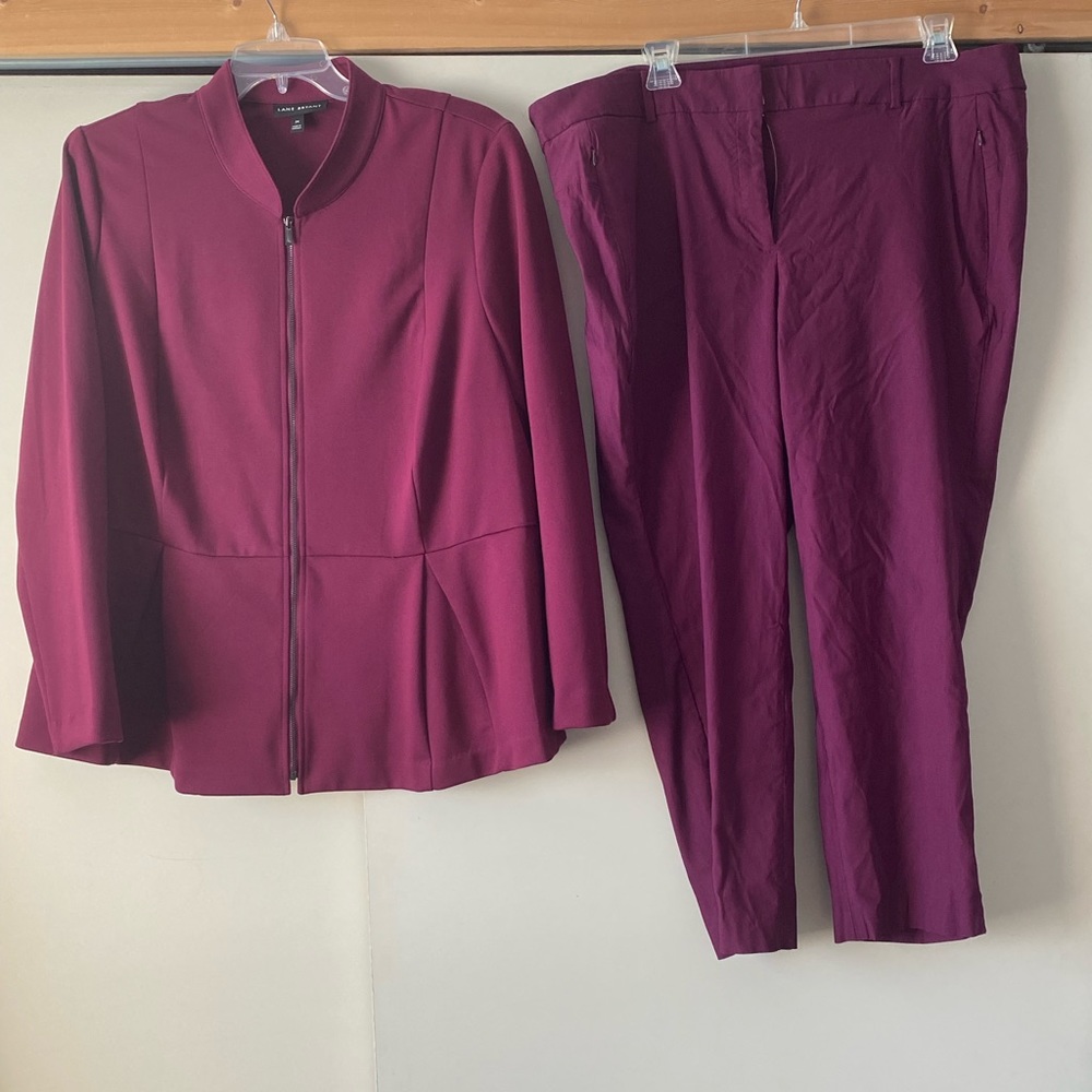 Lane Bryant Suit ponte jacket 24 and Allie pants 26